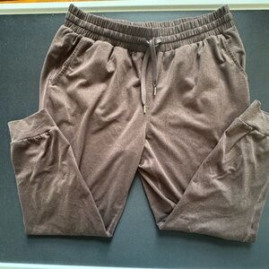 Brown Cozy Drawstring Jogger Pants size M